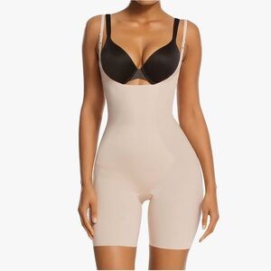 Shaperx Open-Bust Mid-Thigh Tummy Control Body Shaper